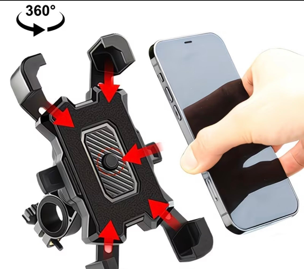 360° Forgatható Kerékpár / Roller, Biciklis, Motoros Telefon Tartó